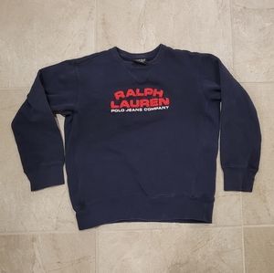 RALPH LAUREN Navy Blue Sweater